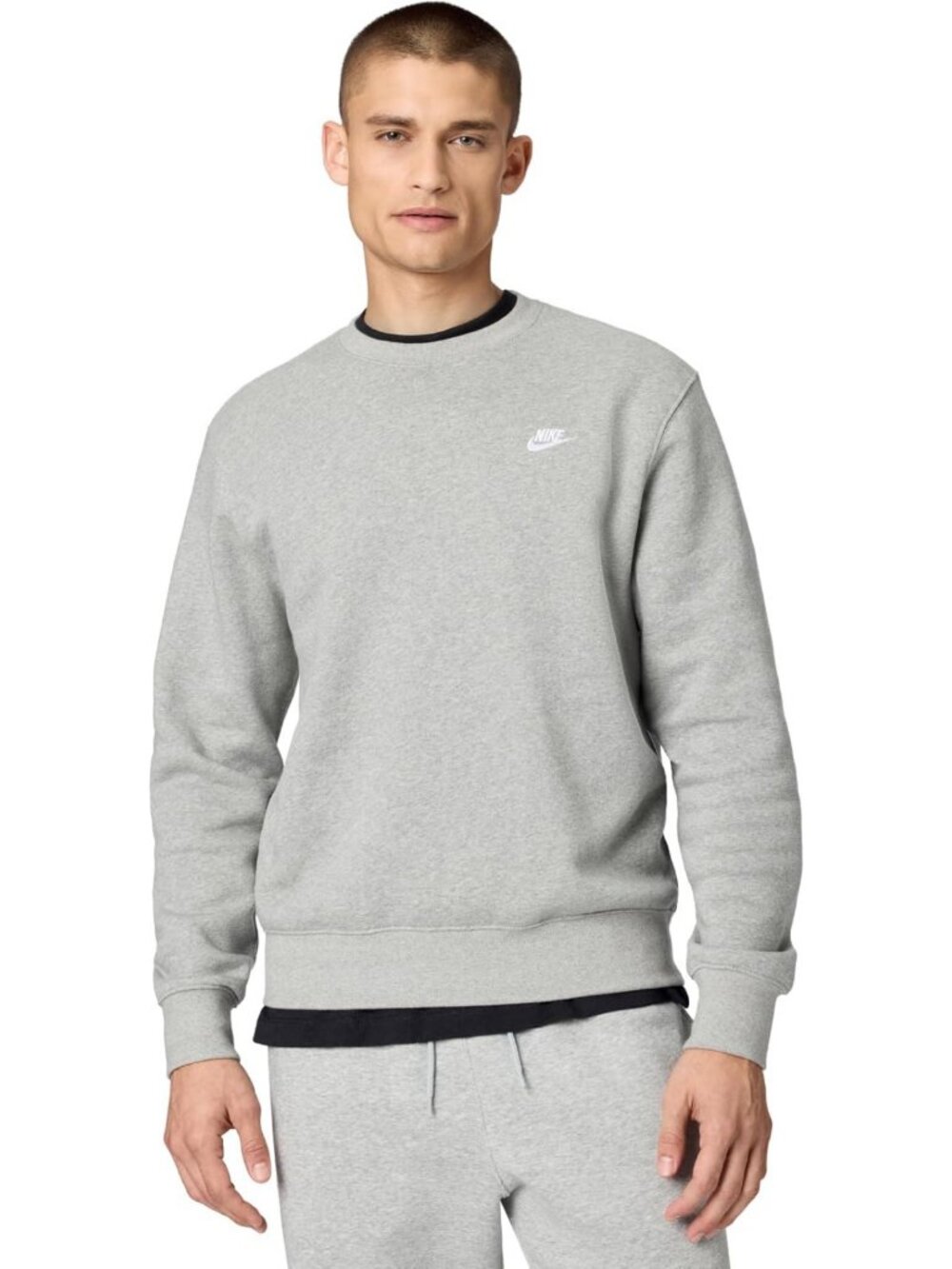 Cozy Men's Fleece Crew Sweatshirt - Soft, Warm, Casual Style for Everyday Wear